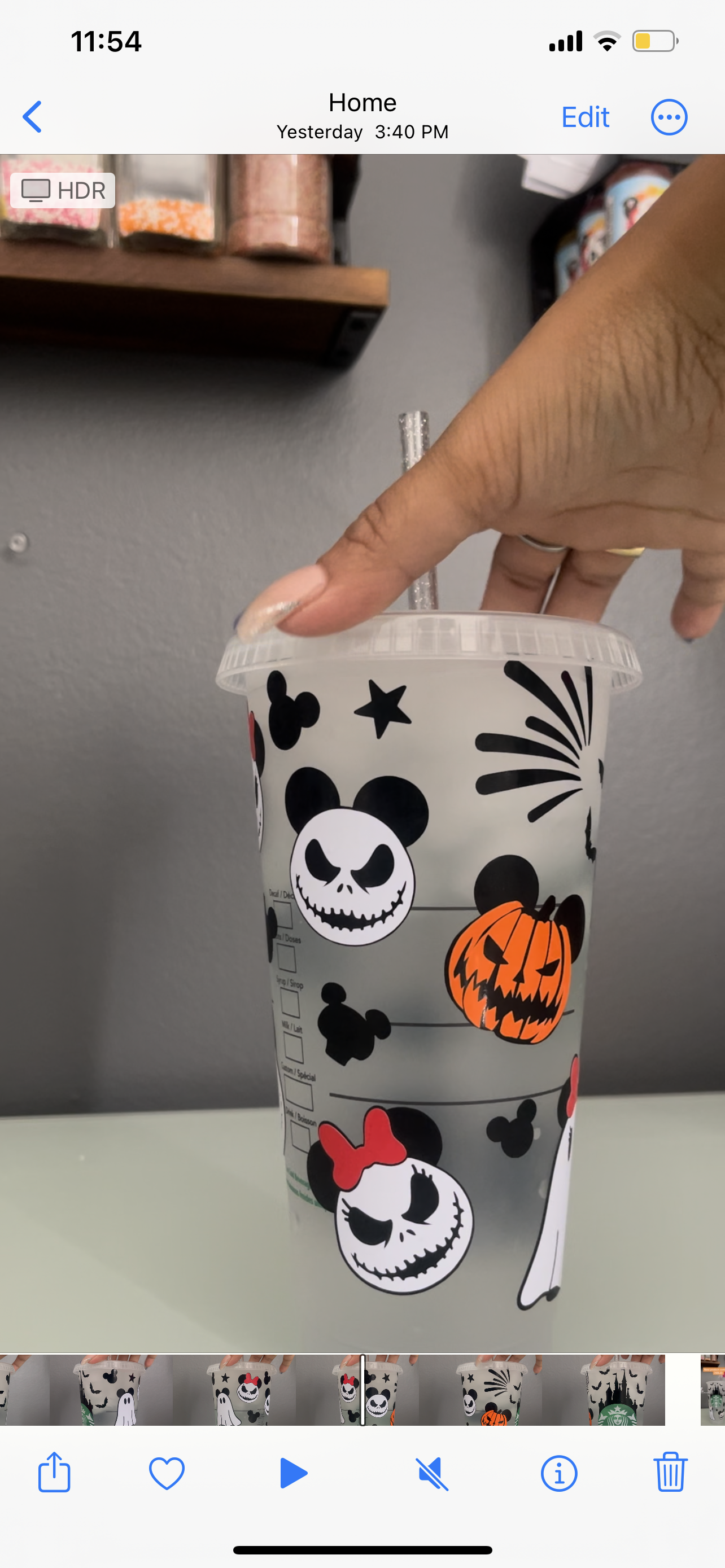 Disney Halloween Color Changing Cup