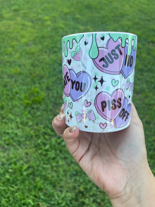 Anti Valentines Heart Mug