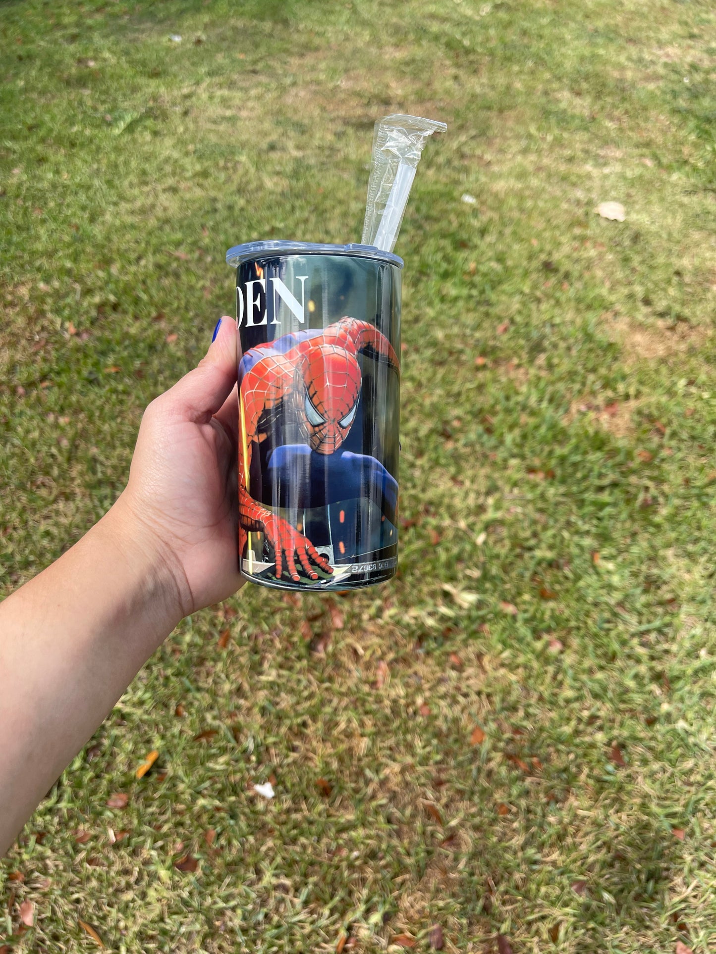 Custom Spider-Man tumbler